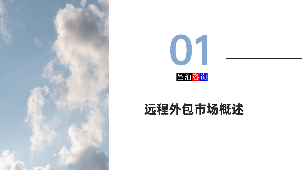 邑泊數(shù)字化智能化技術軟件定制與信息服務遠程外包商業(yè)模式分析遠程外包市場概述