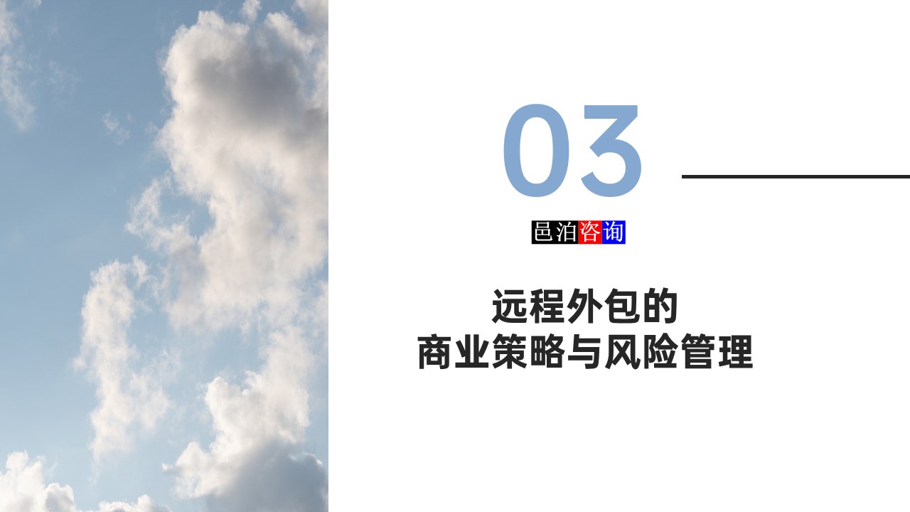 邑泊數(shù)字化智能化技術軟件定制與信息服務遠程外包商業(yè)模式分析遠程外包的商業(yè)策略與風險管理