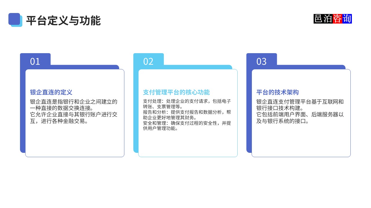 邑泊數(shù)字化智能化技術(shù)資金管理銀企直連平臺定義與功能