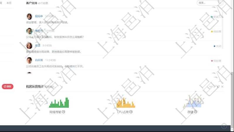 項目管理軟件證券投資基金管理總經(jīng)理儀表盤可以查看業(yè)務(wù)溝通，比如投資點評、客戶資金，同時也可以查看風(fēng)險與資金管理，比如風(fēng)險管理和資金管理。系統(tǒng)還可以查看銷售經(jīng)理業(yè)績、客戶支持情況、簽約統(tǒng)計、機房運營統(tǒng)計等。