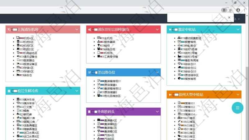 項目管理軟件倉庫管理總經(jīng)理儀表盤可以查看庫位容量進度表，包括每個倉庫不同庫柜類別已用容量進度條。