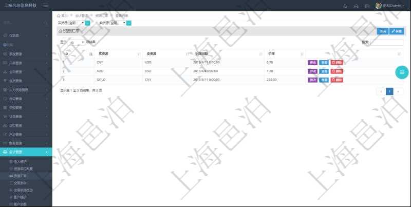 在項(xiàng)目管理軟件會(huì)計(jì)管理系統(tǒng)里，貨幣單位抽象為資源單位，進(jìn)一步支持以大眾商品直接計(jì)價(jià)及擴(kuò)展貨幣范圍與算法到一些很難簡(jiǎn)單用常規(guī)貨幣定價(jià)與計(jì)價(jià)的商品服務(wù)場(chǎng)景?？赏ㄟ^資源匯率查詢返回貨幣匯率并維護(hù)匯率數(shù)據(jù)，查詢資源匯率列表返回的信息有：買資源、賣資源、生效日期、價(jià)格或匯率。