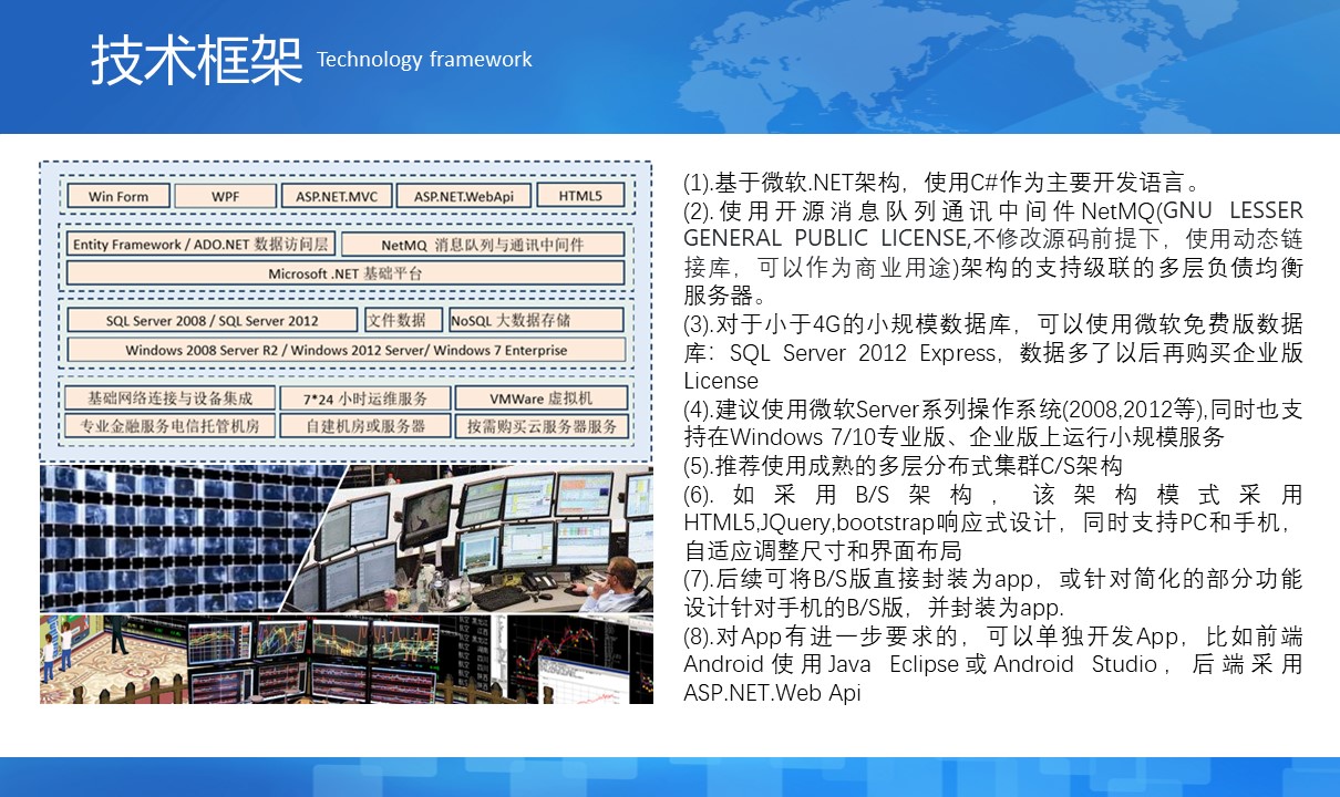 上海邑泊信息科技有限公司的專家團(tuán)隊(duì)已經(jīng)在中國及國際金融（銀行、黃金、貨幣、債券、股權(quán)、期貨、私募）交易、風(fēng)控、結(jié)算、管理等軟件技術(shù)領(lǐng)域積累超過14年軟件產(chǎn)品研發(fā)與項(xiàng)目實(shí)施經(jīng)驗(yàn)（不從事金融業(yè)務(wù)）。同時(shí)，管理信息系統(tǒng)業(yè)務(wù)領(lǐng)域，廣泛涉足了公司金融、財(cái)資管理、財(cái)務(wù)管理、項(xiàng)目管理、銷售管理、客戶管理、進(jìn)銷存、ERP、OA等方面。專業(yè)為客戶定制開發(fā)各類智能投資分析、交易系統(tǒng)，企業(yè)管理系統(tǒng)，配套網(wǎng)站、App、H5，并提供整套解決方案的定制咨詢、長(zhǎng)期技術(shù)架構(gòu)戰(zhàn)略演化規(guī)劃及配套人力資源發(fā)展規(guī)劃。